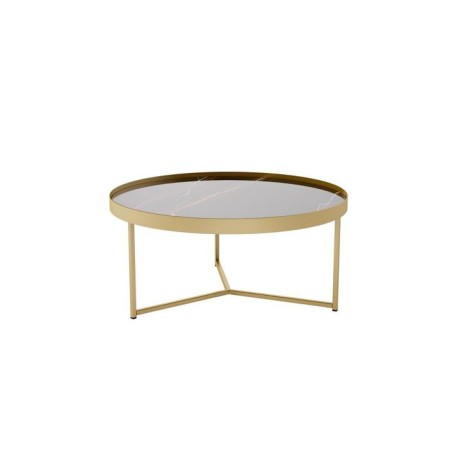 GOOD GOOD "OrINGA", 755 × 755 × 350 mm, Sugar Noir / Gold.