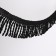 Decorative braid "Furger", 55 mm, 10 ± 0.5 m, black color