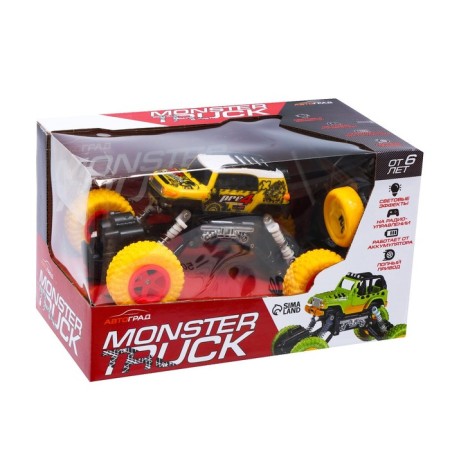 Radio -controlled jeep "Krauler", works on the battery, yellow color-6
