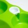 Double round bowl, 27 x 16 x 6.5 cm, green