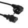 Power cable Luazon KDGN-005, SCHUKO-C13, 10 A, 5 m, 3 residential, black