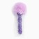 Anal traffic jam with fur Akhpoki, silicone sleeve, 130x26 mm, tail 65mm, rings, lilac 10746