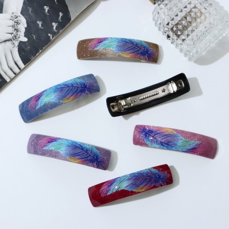 Hair clock "Pen" straight shine, 10.5 cm, mix-3