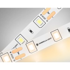 Ambrella GS1001, 5 m, IP20, 2835, 60 LED/m, 4.8 W/m, 12V, glow warm white