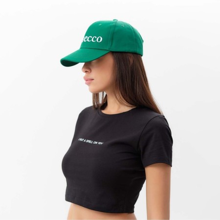 Women's cap with embroidery, green, p. 56-58-1