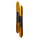 Sconces "bambo" 4he27 Black-gold 60x6x6cm
