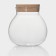 Glass Bank for bulk products with a Bellatenero Babble cork lid, 400 ml, 10 × 12 cm