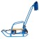 Sled "breeze 7 station wagon", with mittens, blue color
