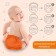 Reusable diaper, orange color