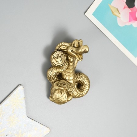 Magnet Polystone "Money Snake" Bronze Mix 5x2x7 cm-2