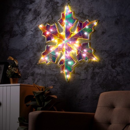 LED figure "Snowflake" 60 × 60 cm, plastic, 220 V, 8 modes, glow warm white