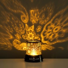 Mehendi spin-itchor LED USB/from Black batteries 10.8x10.8x1.5 cm Risalux
