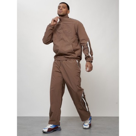 Sports suit men's, size 52, brown color-9