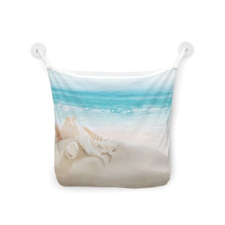 Organizer in a bath on suction cups "Sandstones", for storing toys and trifles, size 33x39 cm-2