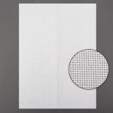 Embroidery canvas, No. 14, 30 × 40 cm, white color
