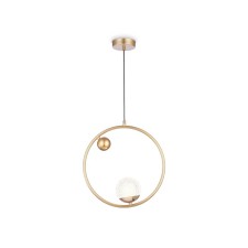 Suspended lamp with a change of lamp Ambrella Light, Crystal, Tr5428, G9, Color Gold