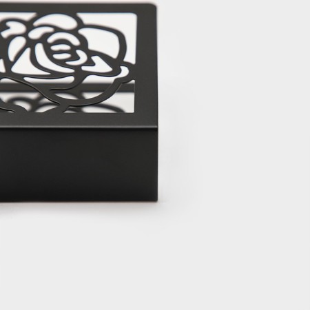 Salvetnik Dolyana "Flowers", 15 × 4 × 10 cm, black color-4
