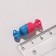 Magnetic Castle "Confet" (set 2 pcs.), Pink-blue color
