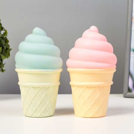 Night Plastic "Ice Cream in a glass" MIX LEDH1 7.5x7.5x14 cm Risalux