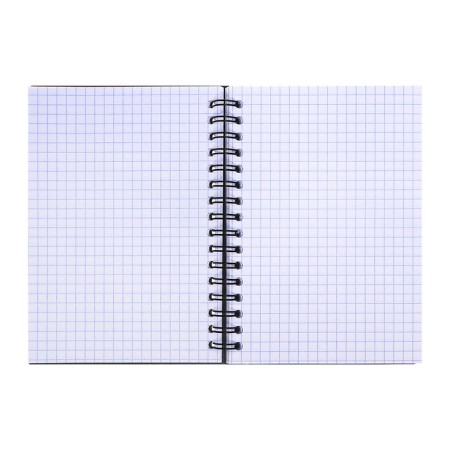 Notebook A6 (120 x 146 mm), 80 sheets in a cage on the crest Erichkrause "Accent", plastic cover, elastic band, OFSET BOLK, Belility 100%, mix-10