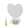 Spinker "heart" LED 3XAG10 with marker for inscriptions 10x10x13 cm