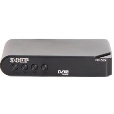 ТВ приставка DVB-T2 Эфир HD-555 ЭДО дисплей, обучаемый пульт ДУ