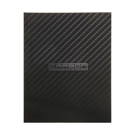 Business block in a solid cover A5 80l Carbonstyle, 5-color block