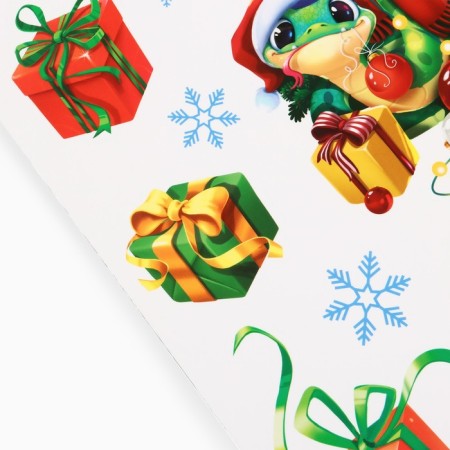 New Year's stickers, interior "Snake 2025", 29.7 x 42 cm, New Year-1