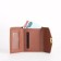 Women's wallet on the button, beige color