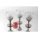 A set of glass of glass Magistro "Bosphorus", 250 ml, 6 pcs, color gradient silver