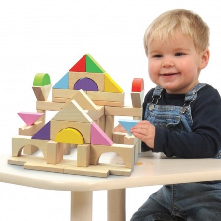 Game set of Wonderworld wooden cubes, 50 pcs-1