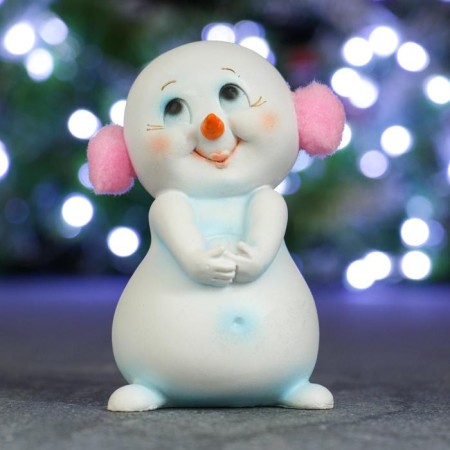 New Year's figure "Sunny Snowman" 8x7x11cm