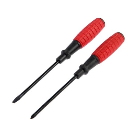 A set of scrap screwdrivers, rubberized handles, PH1/SL5 x 100 mm, 2 pcs.