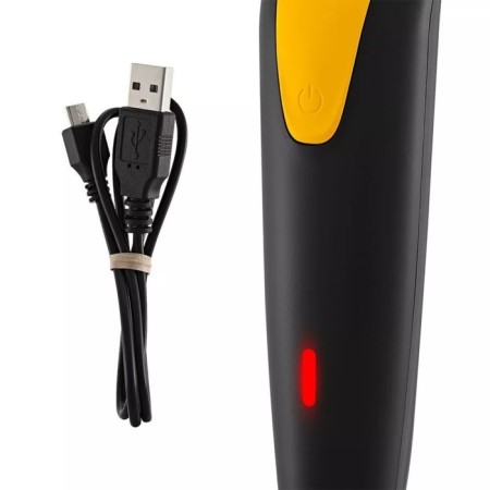 Kitfort KT-3124-1 hair trimmer, for beard/mustache, from battery, black and yellow-6
