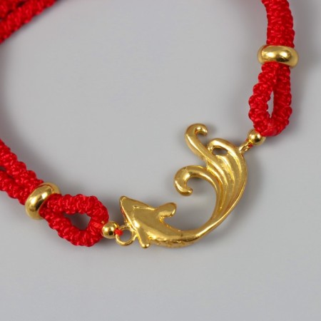 Bracelet Feng Shui "Plant Pattern" adjustable length-3