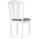 Wooden stool Bert array of gvee/fabric, white/gray 42x46x92 cm
