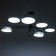 Chandelier 625356/6 LED 78W 3 modes 3000-6000k black-white 96x96x33 cm