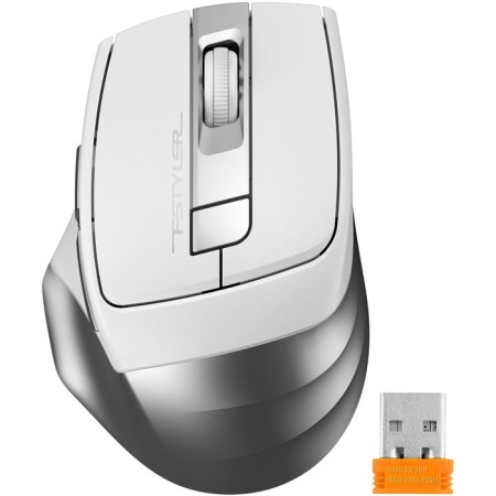 Mouse A4Tech FSTYLER FG35S silver/white optical (2000DPI) Silent wireless USB (5 102939-1