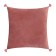 Decorative pillowcase with brushes Ethel color dusty rose, 45x45 cm, polyester, velor