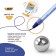 Ballic handle, blue ink, 1.0 mm, average letter, set of 8 pieces, bic round stic classic