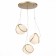 Suspension lamp ST LUCE. SL1181.353.03. Acerra. 3x40 watts, E27, 60x60 cm, brass color