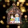 The toy on the tree "House" is small. mix, 5x6.5x5 cm