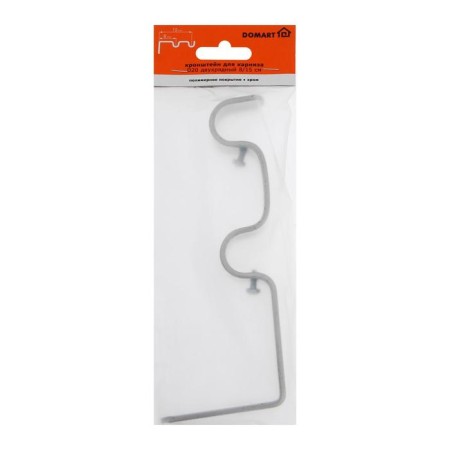 Broke for cornice D20 two -row 8/15 cm, color chromium-2
