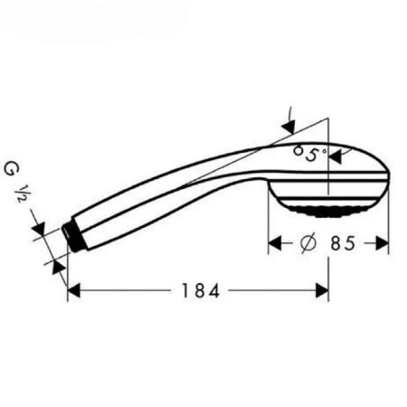 Ручной душ Hansgrohe Crometta 85 1jet-1