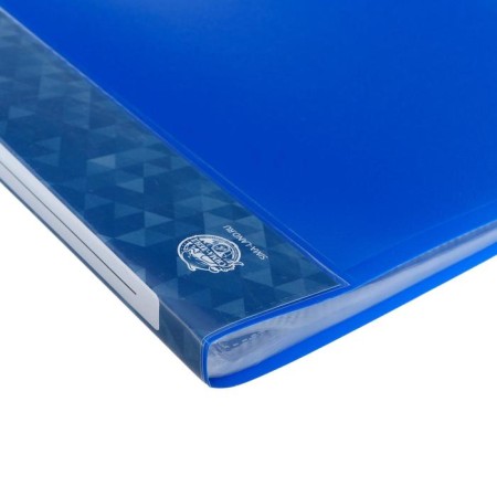 Folder with 60 A4, 500 microns, Calligrata, pocket on the spine, blue-3