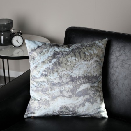 Pillowcase "marble", size 45x45 cm, green color