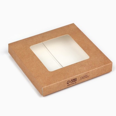 Square chocolate box “CRAPHT”, 10.2 x 10.2 x 1.4 cm