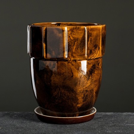 Set of pots 3 pcs. "Tower" brown 11 l/ 5 l/ 1.7 l-1