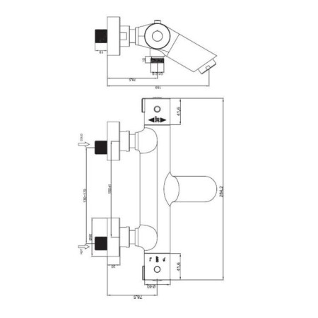 ESKO Mikros T3054 Bath Thermostat, Chromium color-1
