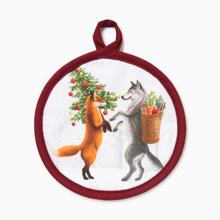 Set of Gift Ethel "Forest Beasts": a towel 40x70 cm, a baking form, a grasp-6